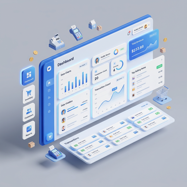 SmartYX POS Dashboard Mockup